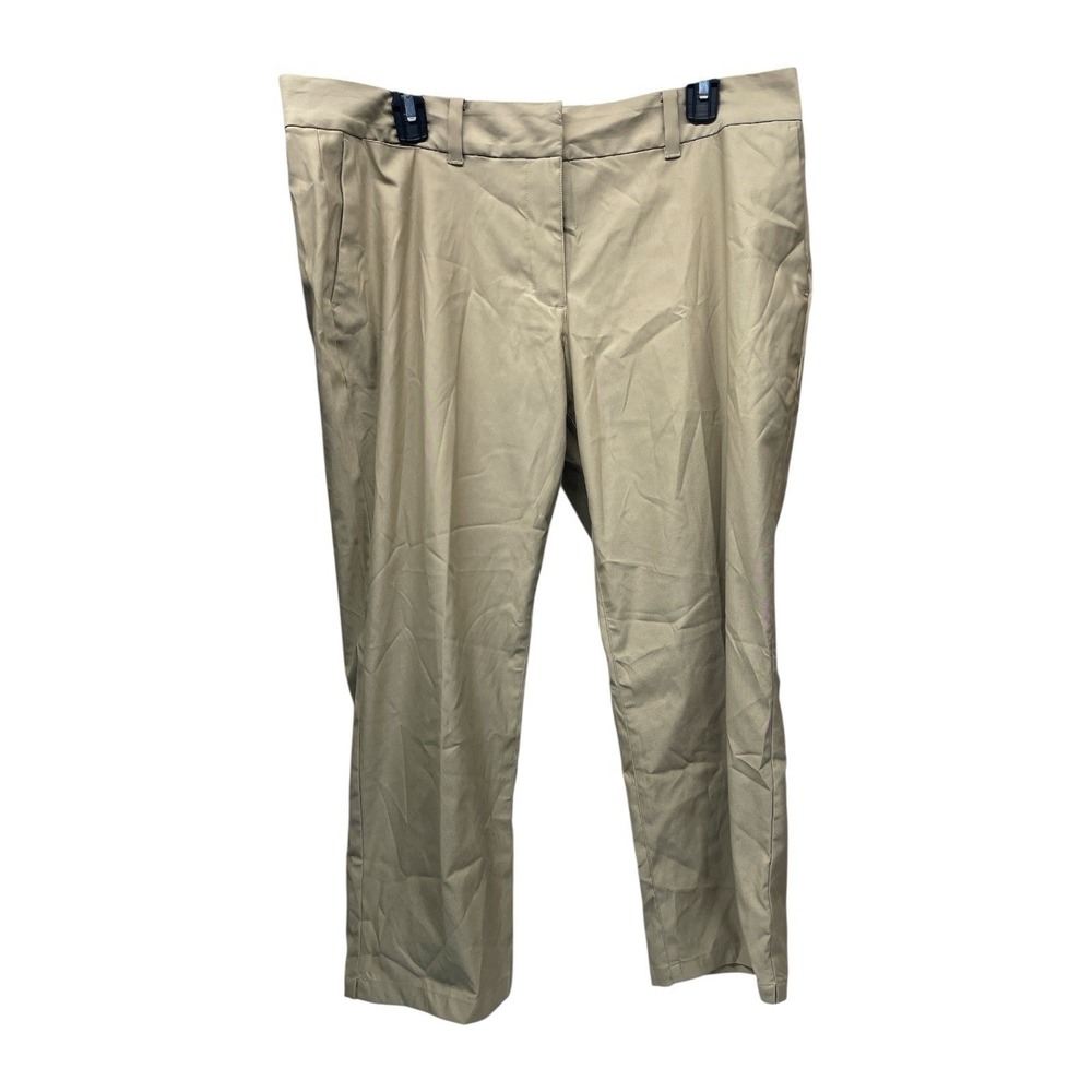 Nike Golf Women's Dri-fit Size 14 Stay Cool Capri Pants Tan